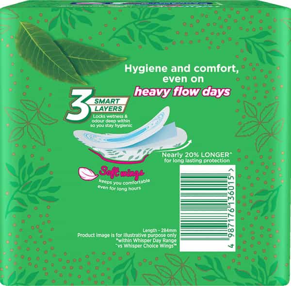 Whisper Ultra Clean  Sanitary Pads  Packet Of 15 (Xl)
