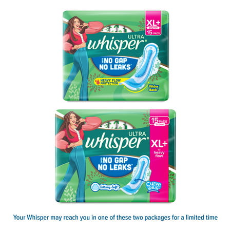 Whisper Ultra Hygiene + Comfort Xl Plus (317mm) 15 Sanitary Pads