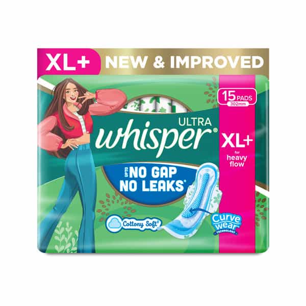 Whisper Ultra Hygiene + Comfort Xl Plus (317Mm) 15 Sanitary Pads