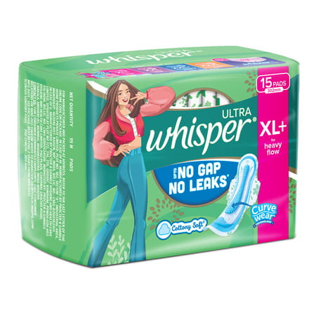 Whisper Ultra Hygiene + Comfort Xl Plus (317mm) 15 Sanitary Pads