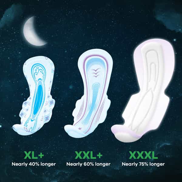 Whisper Ultra Nights Size Xxxl Sanitary Pads Packet Of 10