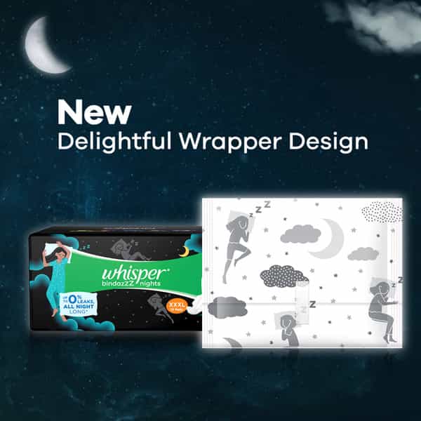 Whisper Ultra Nights Size Xxxl Sanitary Pads Packet Of 10