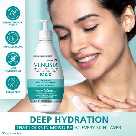 Venusia Max Intensive Moisturizing | For All Skin Types | Lotion | 500 Gm