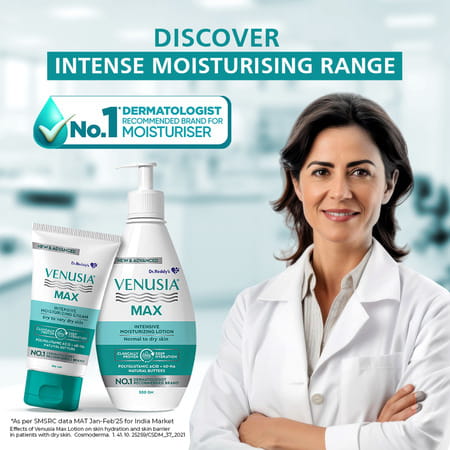Venusia Max Intensive Moisturizing | For All Skin Types | Lotion | 500 Gm