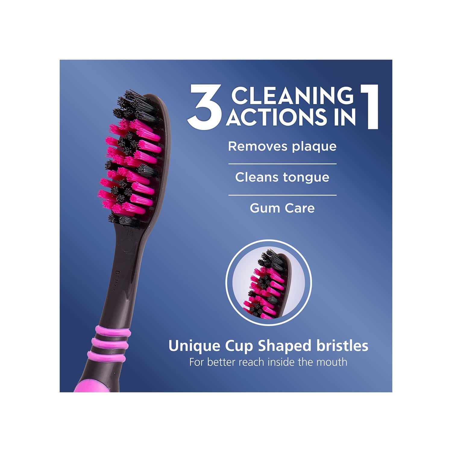 oral b cavity defense 123 black toothbrush