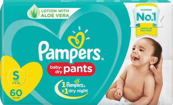Pampers New Small Size Diapers Pants (60 Count)