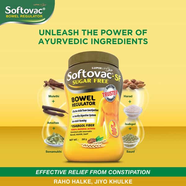 Softovac Sf Constipation Powder Bottle Of 250 G