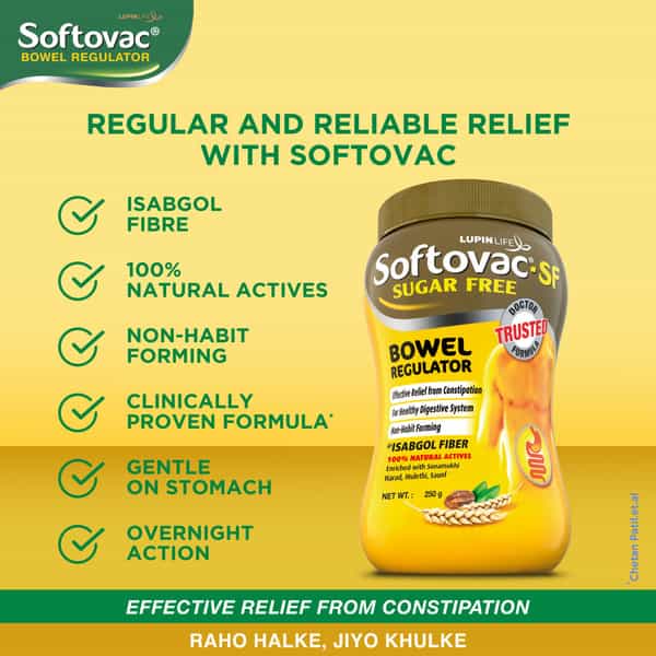 Softovac Sf Constipation Powder Bottle Of 250 G