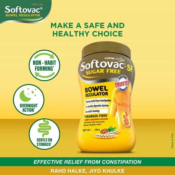 Softovac Sf Constipation Powder Bottle Of 250 G