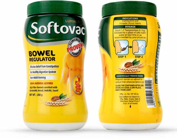 Softovac Bowel Regulator For Constipation Powder 250 Gm