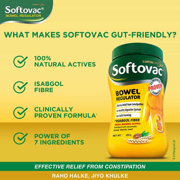 Softovac Bowel Regulator For Constipation Powder 250 Gm