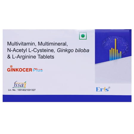 Ginkocer Plus Strip Of 10 Tablets