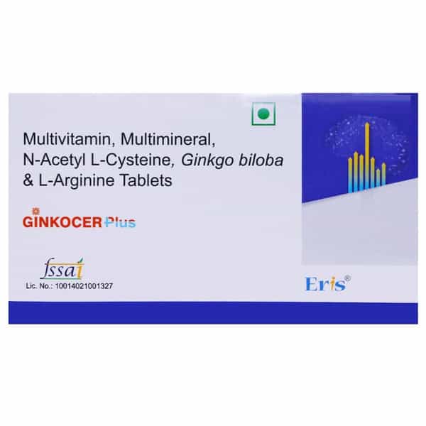 Ginkocer Plus Strip Of 10 Tablets
