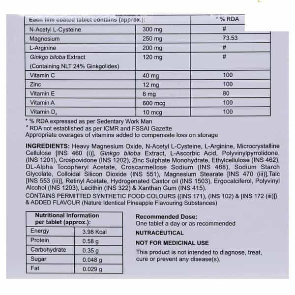 Ginkocer Plus Strip Of 10 Tablets