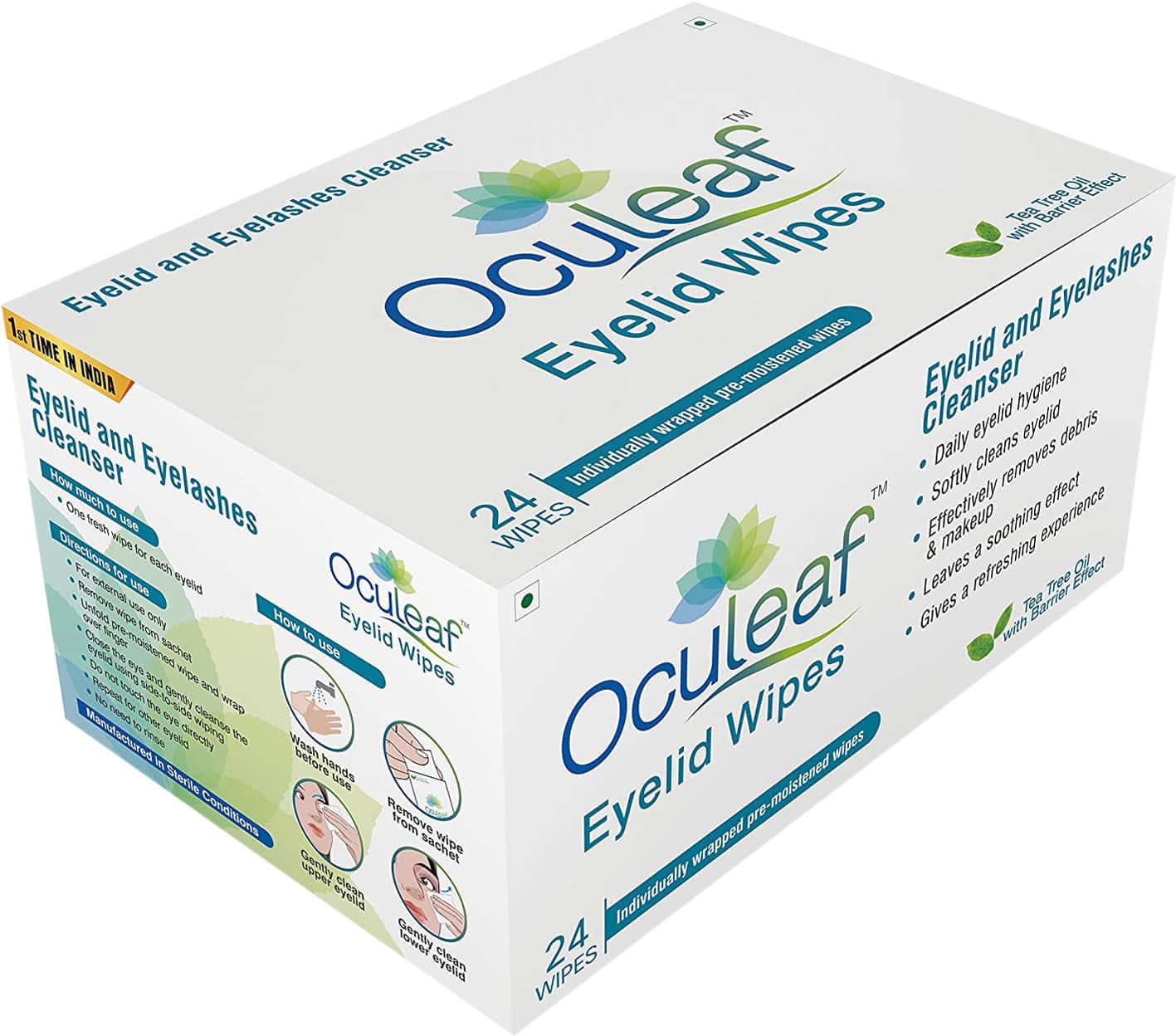 Buy OCULEAF EYELID WIPES PACKET OF 24 'S Online & Get Upto 60 OFF at
