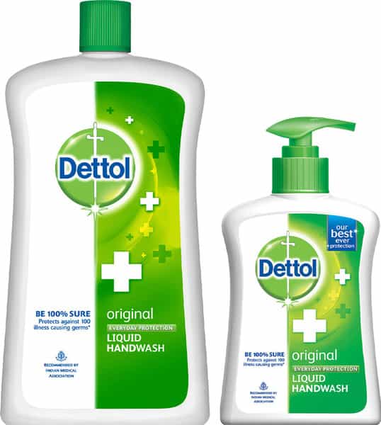 Dettol Ph-Balanced Original Handwash Jar Of 900 Ml (With 200 Ml Pump)