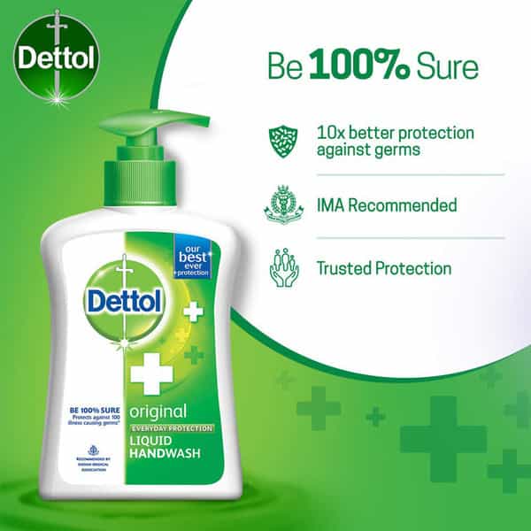 Dettol Ph-Balanced Original Handwash Jar Of 900 Ml (With 200 Ml Pump)
