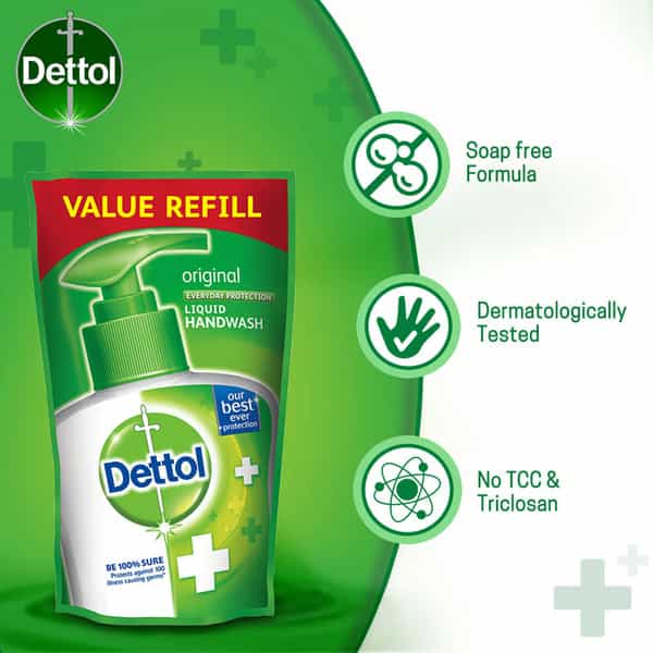 Dettol Germ Protection Original Handwash Refill Of 175 Ml (Pack Of 3)