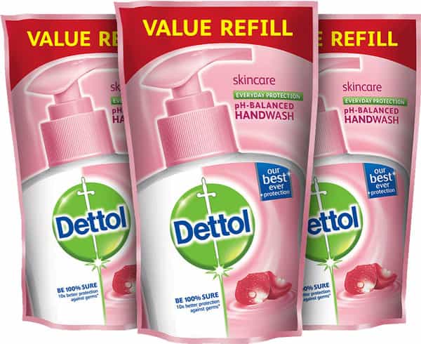 Dettol Germ Protection Skincare Handwash Refill Of 175 Ml (Pack Of 3)