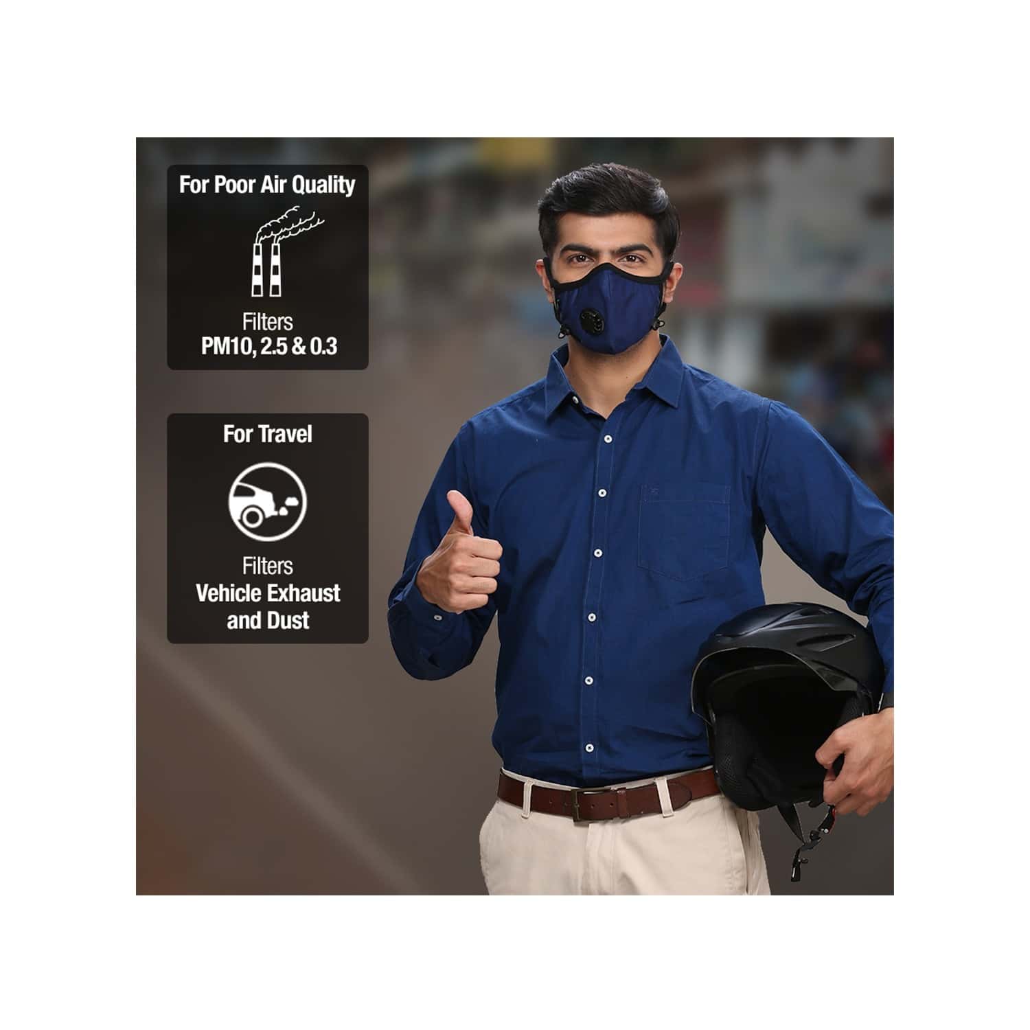 Buy Dettol N95 Mask Anti Virus Reusable & Washable (Blue