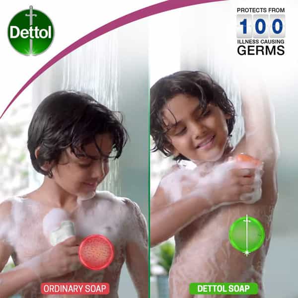 Dettol Skincare Germ Protection (Pack Of 4) Soap Box Of 125 G