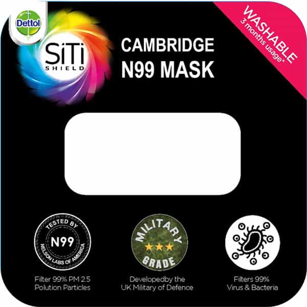 Dettol Cambridge Pro N99 Anti-Pollution Mask Admiral - Small