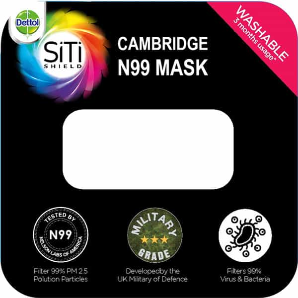 Dettol Cambridge Pro N99 Anti-Pollution Mask Admiral - Medium