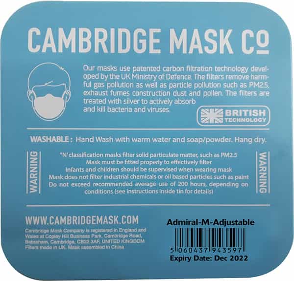 Dettol Cambridge Pro N99 Anti-Pollution Mask Churchill - Extra Large