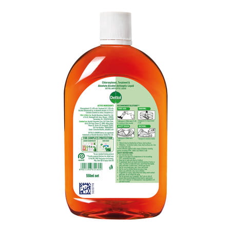 Dettol Germ Defence Antiseptic Liquid | Bottle | 550 Ml