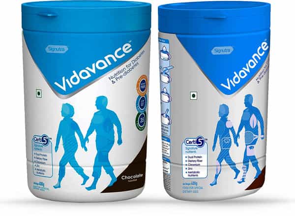 Vidavance Advanced Chocolate Diabetes Care Powder Jar Of 400 G