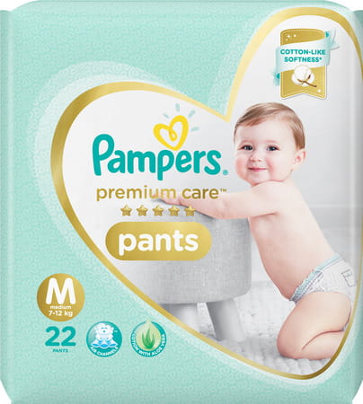 Pampers Baby Premium Care Diaper Size M Packet Of 22