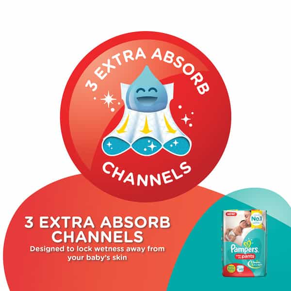 Pampers New Born Baby Pants Diaper - 60'S