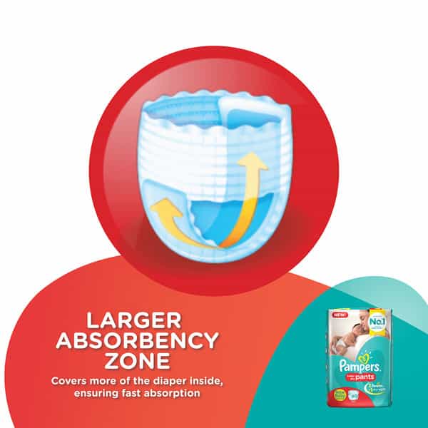 Pampers New Born Baby Pants Diaper - 60'S