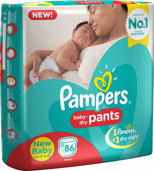 Pampers New Born Diaper Pants X-Small (86 Pieces)