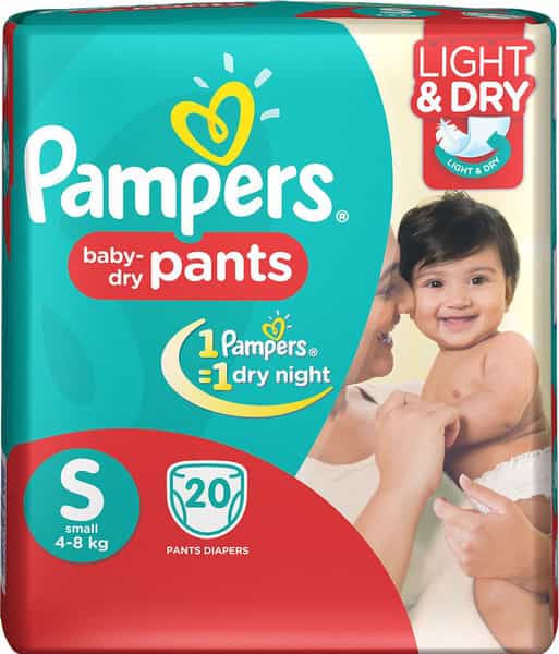Pampers Baby New Diaper Pants Packet Of 20 Small