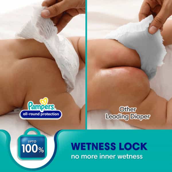 Pampers Complete Skin Comfort Pant Small Size Anti -Rash Blanket Lotion With Aloe & Vit E 86 No's
