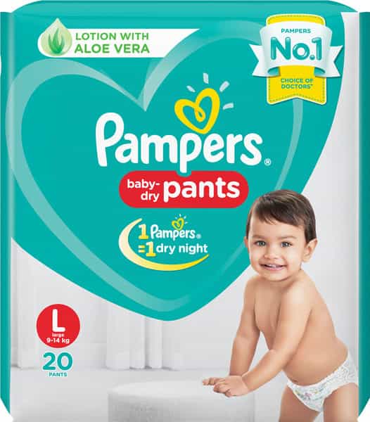 Pampers New Large Size Diapers Pants 20 Count
