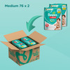 Pampers New Monthly Box Pack Diapers Pants Medium 152 Count