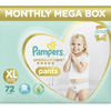 Pampers Premium Care Extra Large Size Pants Diapers Monthly Box 72 Count