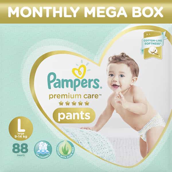 Pampers Premium Care Pants Diapers Large Size 88 Pieces Pack