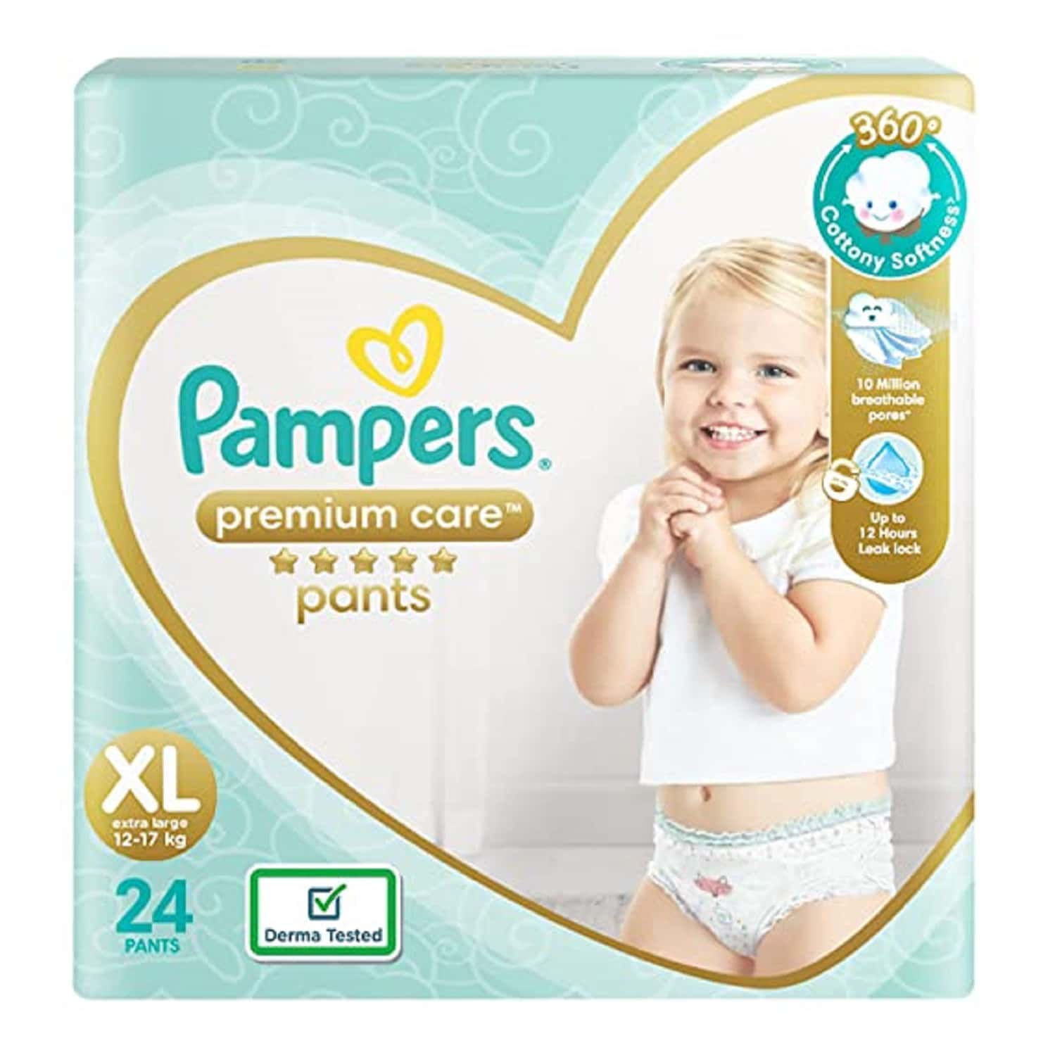 Pampers Premium Care Diaper Pants Size Xl Packet Of 24