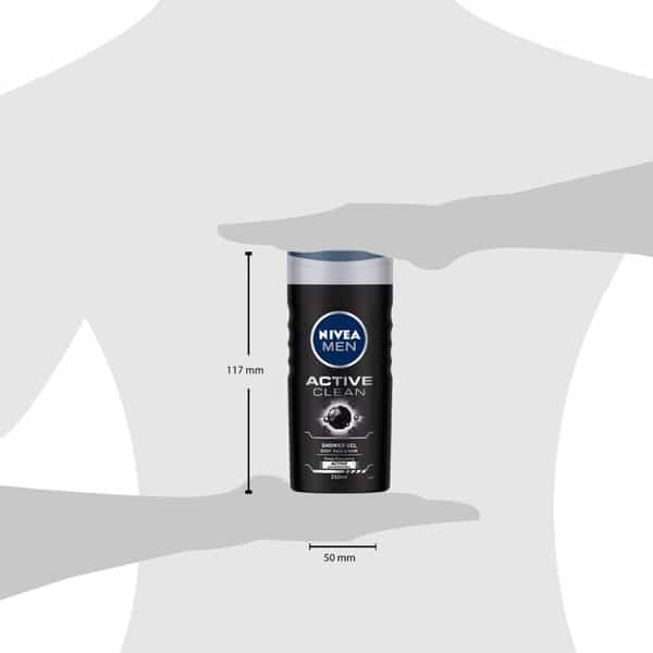 Nivea Men Active Clean Bodywash & Shower Gel 250 Ml