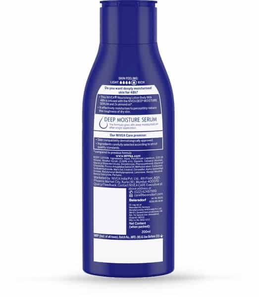 Nivea Body Milk Nourishing Lotion Bottle Of 200 Ml