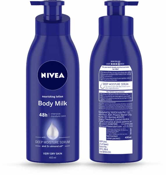 Nivea Body Milk Moisturizing Lotion Bottle Of 400 Ml