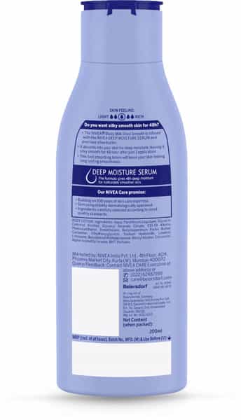 Nivea Smooth Milk With Shea Butter Bottle Of 200 Ml