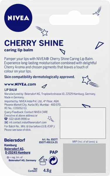 Nivea Lip Care Charming Cherry 4.8G Limited Edition