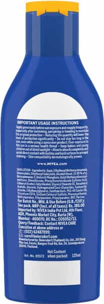 Nivea Sun Moisturising Lotion Spf 30 125Ml