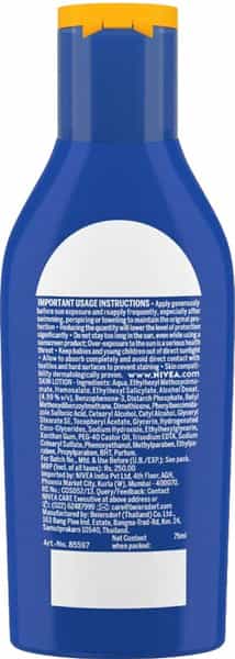 Nivea Sun Moisturising Lotion Spf 30 75Ml