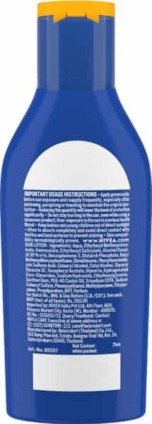 Nivea Sun Moisturising Lotion Spf 30 75Ml