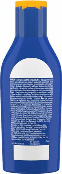 Nivea Sun Moisturising Lotion Spf 50 75Ml